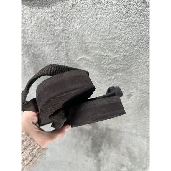 Women’s 9 Skechers Sandals Brown Gold Jeweled Meditation Sweet Rock Thong Yoga - Picture 5 of 6